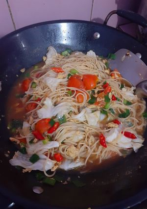 Foto resep Spaghetti Tek Tek