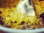 A picture of refried beans
