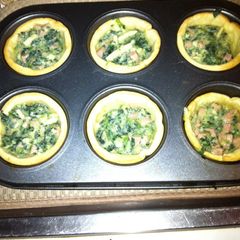 Mini Spinach And Ricotta Quiches A picture of Mini Spinach And Ricotta Quiches.