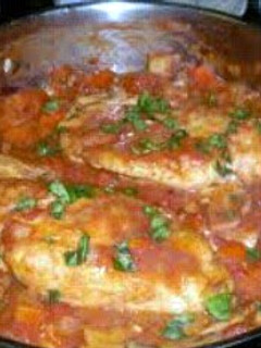 A picture of Mamas checken cacciatore.