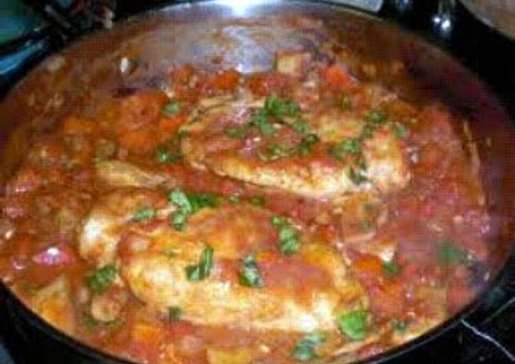 Recipe of Favorite Mamas checken cacciatore