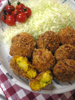 A picture of Kabocha Squash and Potato Salad Croquettes.