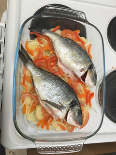 Una foto de Dorada al horno