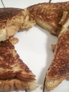 A picture of Fried Peanut Butter & Banana Sandwich.