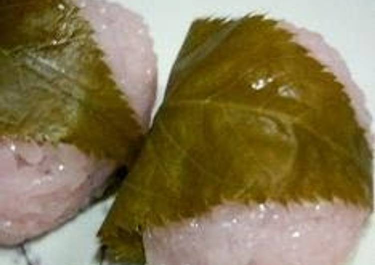 Simple Way to Make Ultimate Easy! Microwavable Sakura Mochi (With Glutinous Mochi Rice)