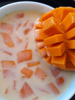 મેંગો કસ્ટર્ડ (Mango Custard Recipe In Gujarati) રેસીપી મુખ્ય ફોટો