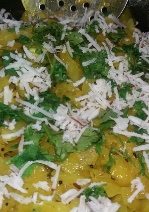 A picture of Cabbage sabji.