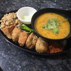 A picture of Dal Baati churma.