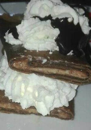 Foto principal de Tortitas de chocolate rellena de​ Nocilla
