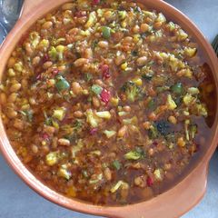 A picture of Broccoli and cauliflower chakalaka.
