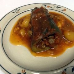 A picture of Stuffed Zucchini.