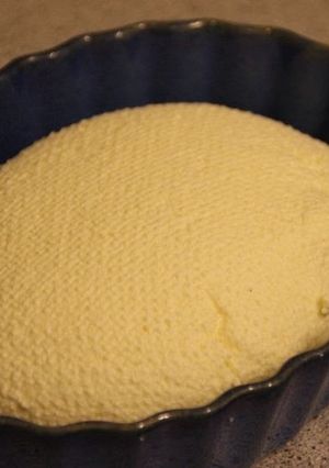 A picture of Homemade Ricotta Cheese.