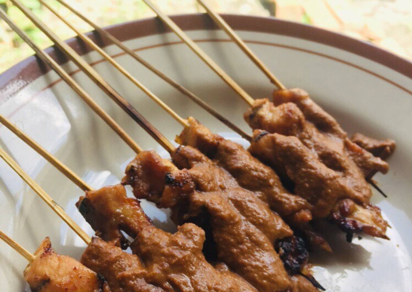 Sate ayam mengamuk bumbu kacang������