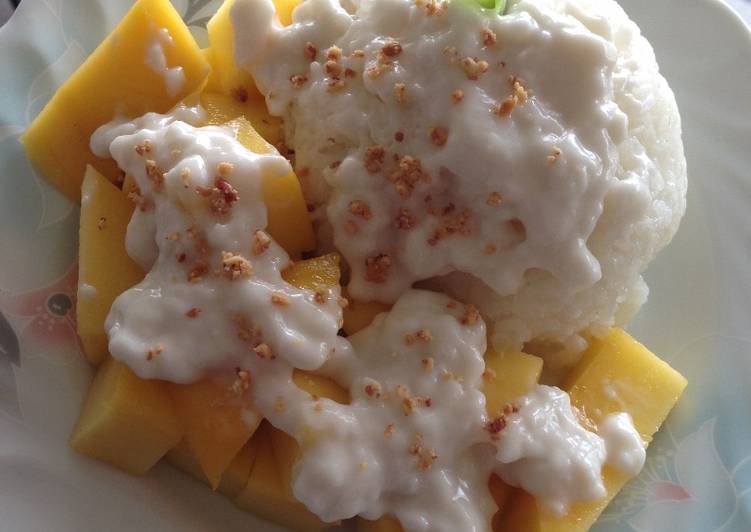 Resep Mango sticky rice, Bisa Manjain Lidah