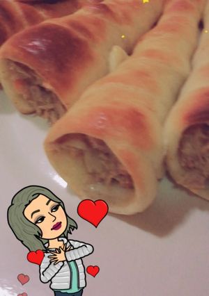 صورة لوصفة اقماع التونه بطريقتي