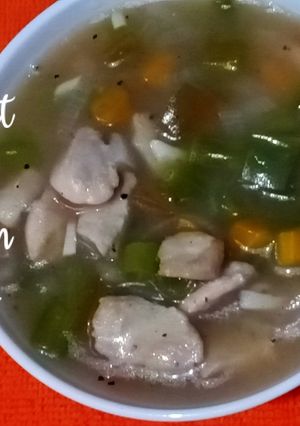 ওয়েট লস হাই প্রোটিন চিকেন স্যুপ (weight loss high protein chicken soup recipe in Bengali) রেসিপির প্রধান ছবি