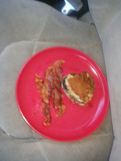 A picture of Homemade McGriddle sandwich.