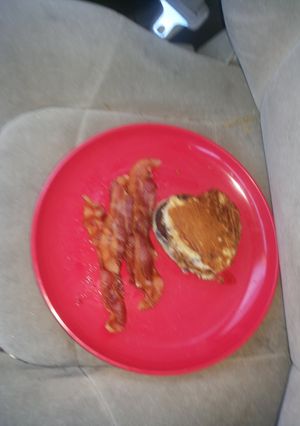 A picture of Homemade McGriddle sandwich.