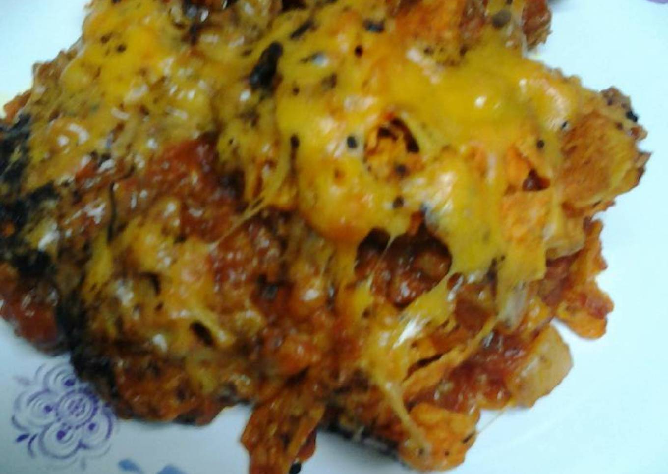 Doritos and chili casserole