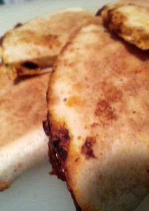 A picture of Chorizo & Goat Cheese Quesadillas.