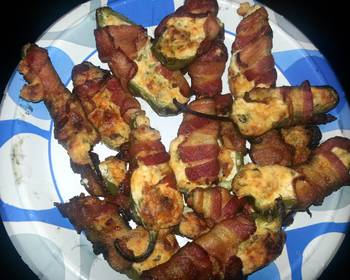 Easy Fast Cooking Bacon wrapped jalapeno poppers Very Delicious