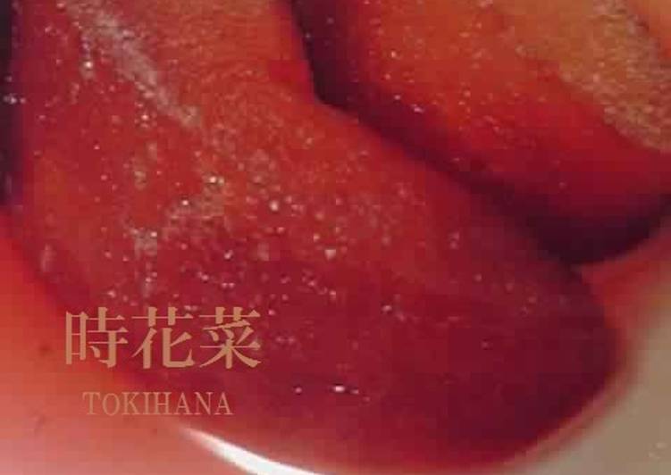 Easiest Way to Prepare Quick Simple Fall Colored Wine Simmered Apples