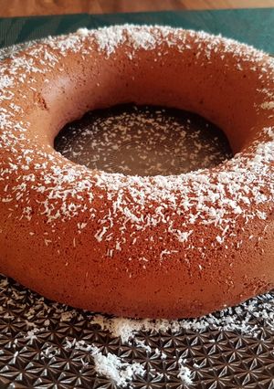 Une photo de Gâteau chocolat et noix de coco