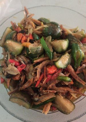 Foto resep Tumis terong lalap + teri