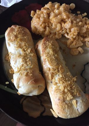 A picture of Hot Dog Crescents.