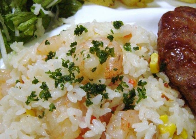Rice Cooker Shrimp Pilaf