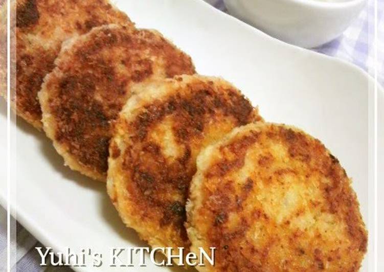 Steps to Make Super Quick Homemade Creamy and Soft Tuna and Tofu Croquettes