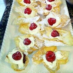 A picture of ~Raspberry Cream Phyllo Cups~.