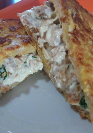A picture of Chicken & Mayo French Toast.