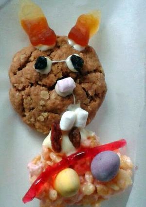 A picture of Funny Easter Bunnies.