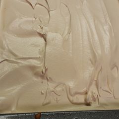 A picture of White cake with Coffee Frosting.