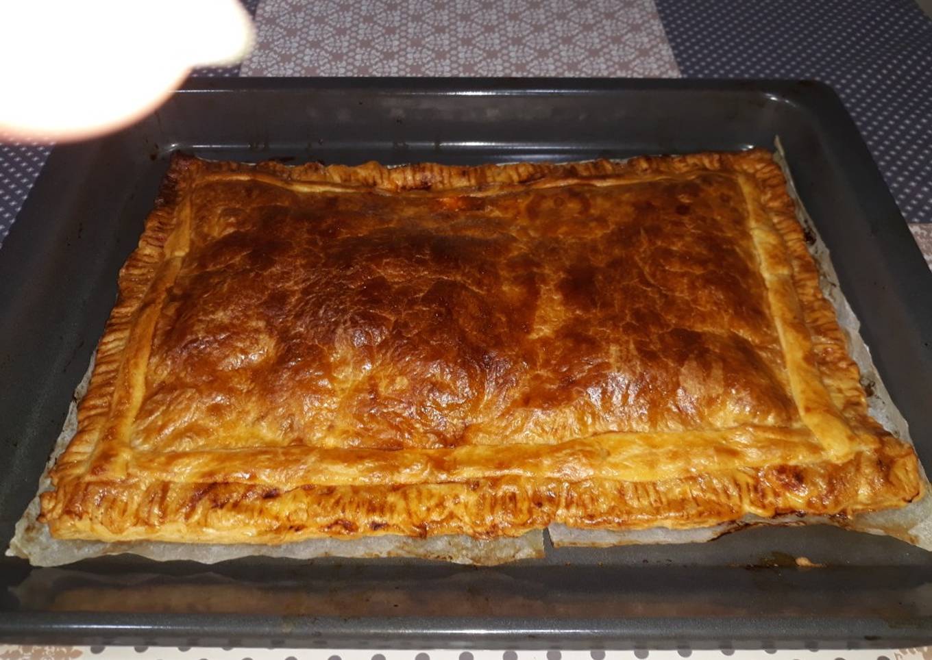 Empanada de pollo con toque de orégano