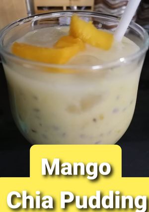 A picture of Mango Chia Pudding💛😋💛.