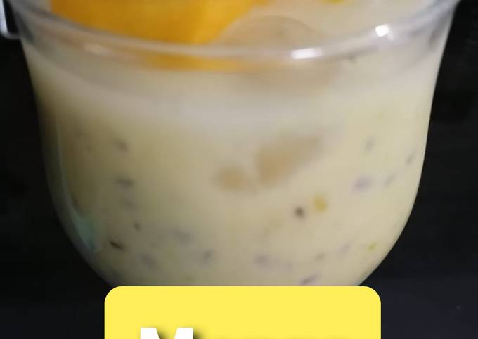 Recipe of Super Quick Homemade Mango Chia Pudding💛😋💛