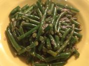 A picture of steamed french beans
