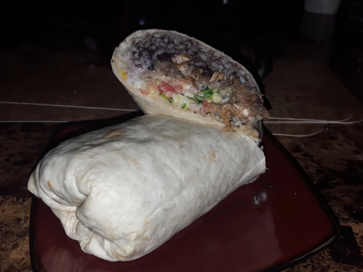 Easy Way Prepare Recipe Grilled chicken and braised pork burrito that is So Delicious, Tasty}