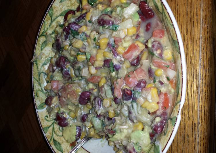 tuna , beans , corn salad tuna , beans , corn salad