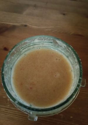A picture of Apple Pie Protien Smoothie.