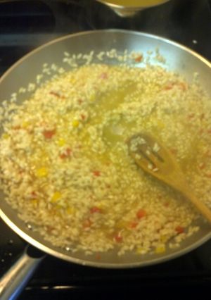 A picture of risotto.