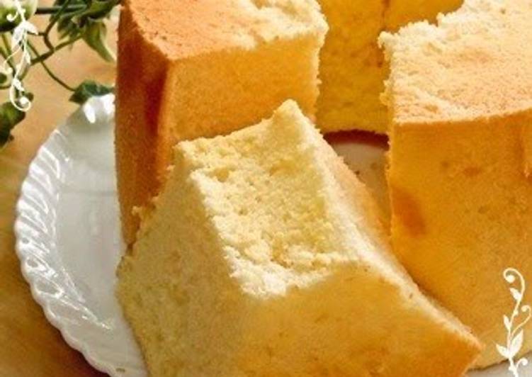 Recipe: Delicious Fluffy Plain Chiffon Cake