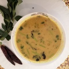 A picture of Coconut milk rasam.