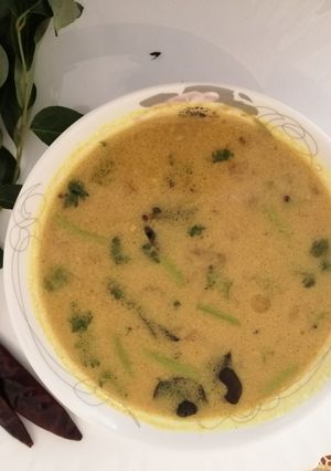 A picture of Coconut milk rasam.