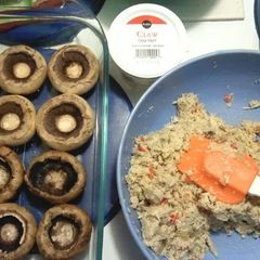 A picture of Becks Crab Stuffed Mushrooms.