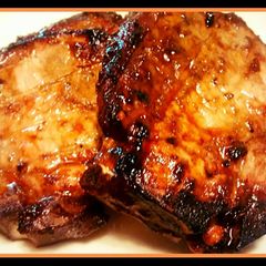 A picture of Citrus and Rosemary Grilled Porkchop.