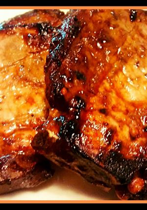 A picture of Citrus and Rosemary Grilled Porkchop.