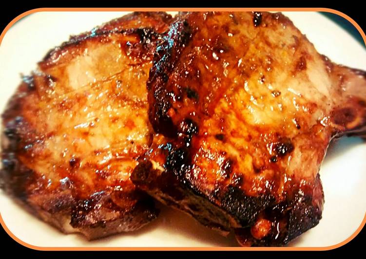 Citrus and Rosemary Grilled Porkchop